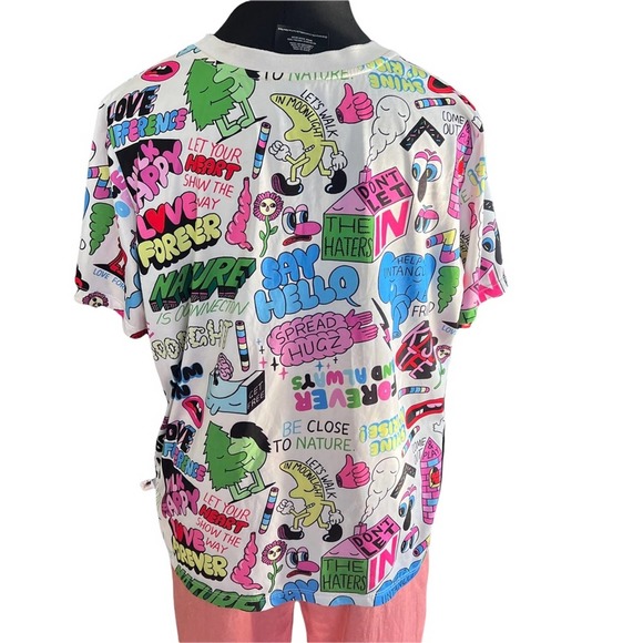 Jeremyville for Forever 21 Plus Limited Edition Pop Art Short Sleeve T-Shirt 3X - Picture 5 of 9